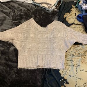 Derek Heart crop sweater
